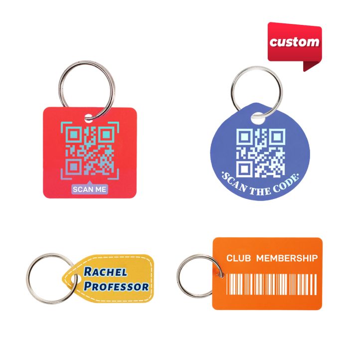 Custom Shape Plastic Card Key Tags