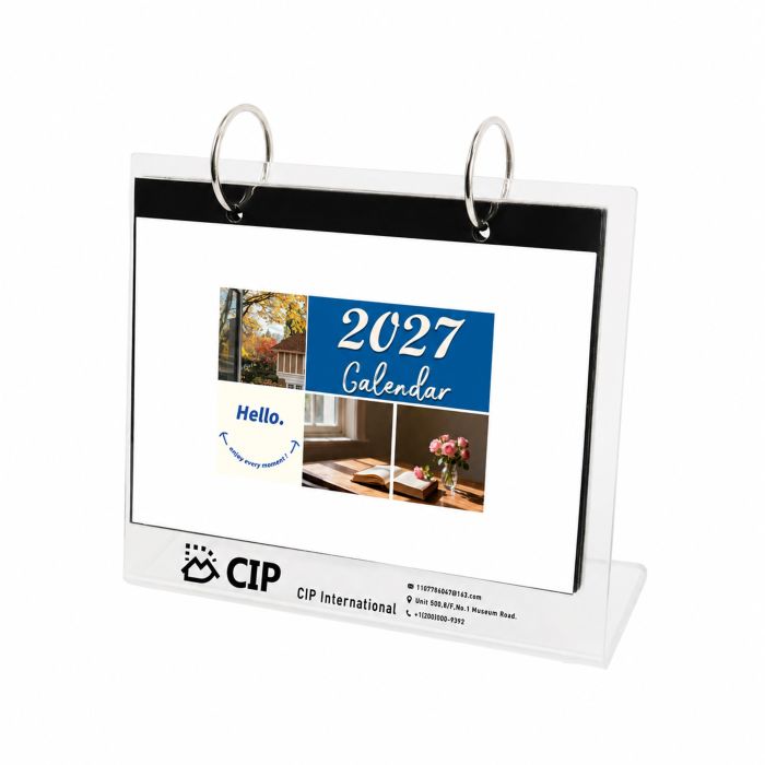 ABS Desk Calendar and Photo Album Organizer