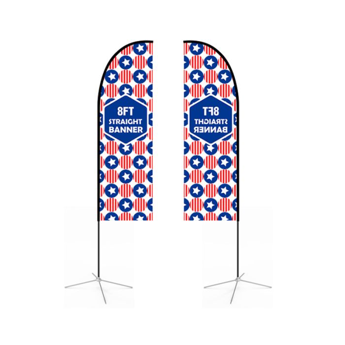 Medium(70.4*300cm) Straight Feather Banners 13ft