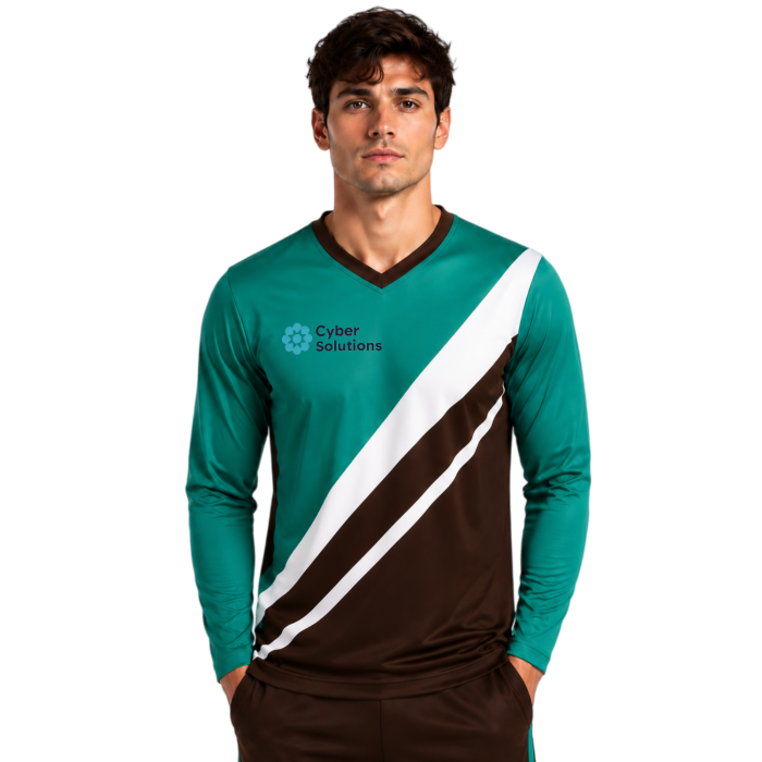 Unisex Adults 100% Poly Milk Silk Sublimated Long Sleeves Sports Jersey