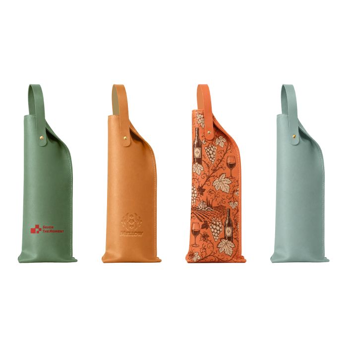 Elegant PU Leather Wine Bag
