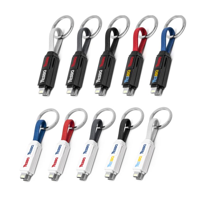 60W 3-In-1 ABS Charging Cable