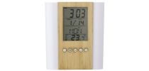 Bamboo penholder with clock Hassan