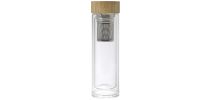 Bamboo and glass double walled bottle Vicente