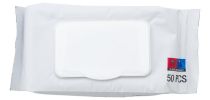 Pouch with 50 wet tissues (75% alcohol) Estella