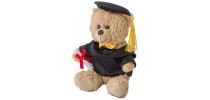Plush graduation bear Magnus