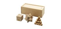 Brainiac 3-piece wooden brain teaser set