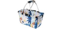 Two Handle Foldable Carry Basket Printed