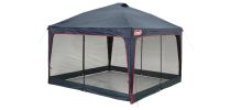Lighted Portable Gazebo With Mesh Walls 3. 6x3. 6m
