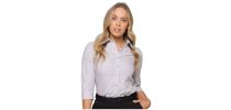 Womens Premium Poplin 3/4 Sleeve Shirts
