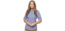 Womens Gingham Long Sleeve Slim Fit Shirts