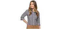 Womens Royal Oxford 3/4 Sleeve Shirts
