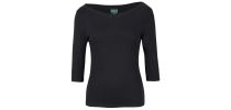 Ladies 3/4 Sleeve Boat Neck Tee