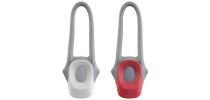 Plastic and silicone bicycle light Abigail