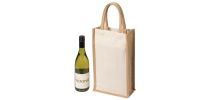 Natural Canvas Two Bottle Wine Carrier