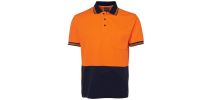 Hi Vis Short Sleeve Cotton Back Polo