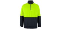 Hi Vis 1/2 Zip Fleecy Sweat