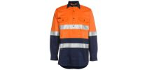 Hi Vis (D+N) Close Front L/S Shirt 190G