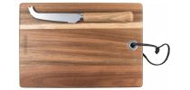 Rectangleangular Cheese/Serving Baord with Serrated Cheese Knife