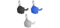 Aluminium 2-in-1 key holder Silvano