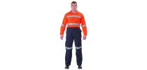 Hi Vis Taped Coverall - Indura Ultra Soft Flame Resisant
