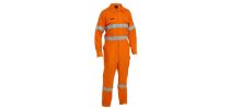 Apex 160/185 Taped Hi Vis FR Ripstop Vented Coverall with Waist Zip Opening