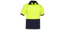 Two Tone Hi Vis V-Neck Polo