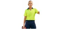 Womens Hi Vis V-Neck Polo