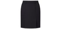 P/V Gaberdine Flex Waist Box Pleat Skirt