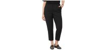 Wool Blend Twill Secret Waist Slim Leg Pant