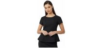 Cap Sleeve Peplum Top