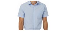 Textured Mens Short Sleeve Shirt