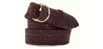 Slim Plaited O Ring Belt