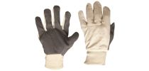 Cotton Drill Glove Vinyl Palm