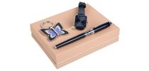 Set Cacharel Navy (rollerball Pen, Key Ring & Watch)