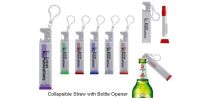 Callapsible Straw with Bottle Opener