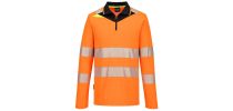 DX4 HiVis Zip Polo Shirt L/S