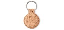 Round cork key ring