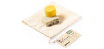 Vegan set of solid soap and shampoo