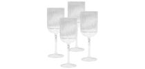 Ivy Ribbed Wine Glasses