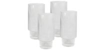 Oscar Ribbed Highball Glasses