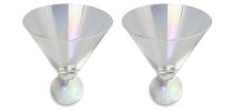 Aura Iridescent Martini Glasses