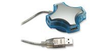 4 Usb Hub Unit W/ Suction Cup