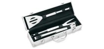 3 Bbq Tools In Aluminium Case
