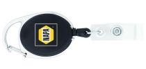 Retractable Badge Holder W/ Carabiner Clip