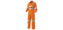 Mens Reflective Drill Overall X Pattern