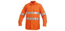 Mens Workcool2 Hi Vis Reflective Shirt Long Sleeve