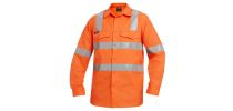 Mens Workcool2 Reflective Spliced Shirt X Pattern Long Sleeve
