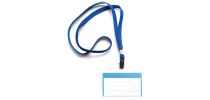 Turkey Lanyard With Aligator Clip And Pvc Business Card Pocket