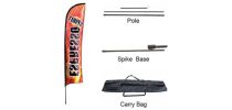 Medium(70.4*300cm) Straight Feather Banners
